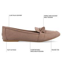 Journee Collection Womens Wide Width Marci Flat