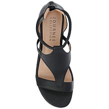 Journee Collection Womens Wide Width Trayle Sandal Wedge
