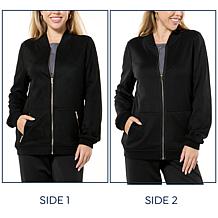 Joy CleanBoss Luxurious Faux Suede Reversible Bomber Jacket