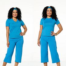 Joy Collection Cool & Clean Two Performance Tees w/Headband 