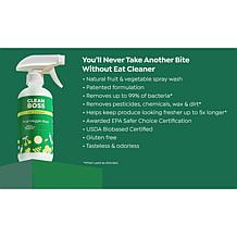 JOY Eat Cleaner 4-pack Natural Fruit & Veggie Wash & Life Extender