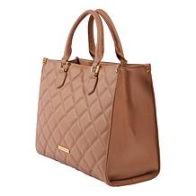 Joy First Class Luxury Leather Quilted Handbag & Clutch Wallet