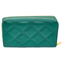 Joy Luxe Leather Best Gift Ever Double Wallet With Wrist Strap