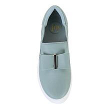 Joy Luxe Slip-On Genuine Leather Bow Sneaker with Orthotic Insole