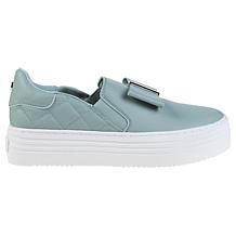 Joy Luxe Slip-On Genuine Leather Bow Sneaker with Orthotic Insole