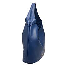 Joy Metallic Leather Hobo Slouch Bag with Wristlet