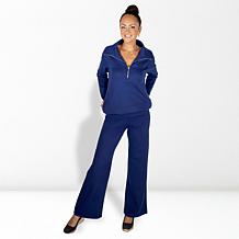Joy Performance Luxe Buttersoft 2pc Half Zip Top & Pant Set