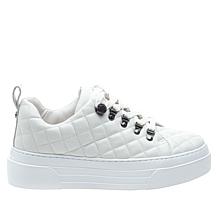 J/Slides NYC Aimee Quilted Leather Lace-Up Sneaker