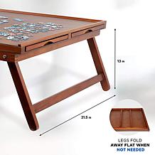 Jumbl 23” x 31” Wooden Puzzle Board Rack