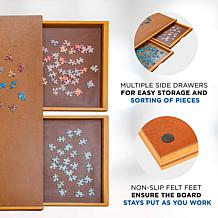 Jumbl 27” x 35” Wooden 1500-Piece Puzzle Table