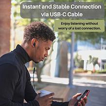 JVC USBC Wired HiRed Earbuds Headphones Blue