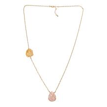 KALIFANO Goldtone Gemstone 27" Chain Necklace