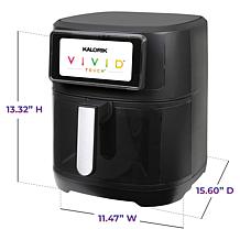 Kalorik Vivid Touch 7-Quart Air Fryer with Display Window
