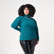 KAP by Kaphill Exaggerated Blouson Sleeve Sweater