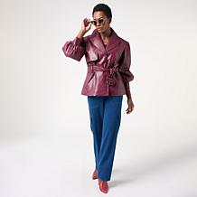 KAP by Kaphill Faux Leather Croc Trench
