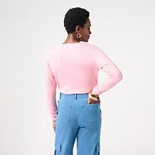 KAP by Kaphill V-Neck Top with Gathering Sleeve