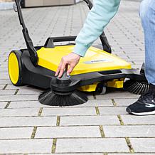 Karcher S 4 Twin Walk-Behind Hand Push Sweeper - 5.25 Gal. Capacity