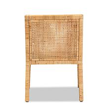 Karis Wood and Rattan Dining Chair with Cushion