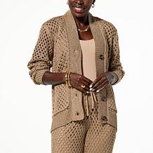 kathy ireland® Fashion 360 Mademoiselle Crochet Cardigan