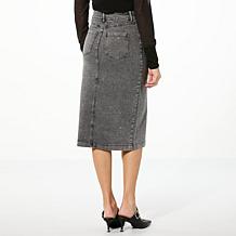 kathy ireland® Fashion 360 Rhinestone Denim Skirt