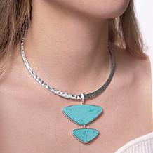 Kendra Scott Margot Gemstone Statement Pendant with Collar Necklace
