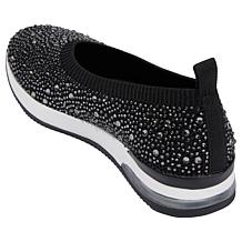 Kenneth Cole Reaction Evaline Stretch Knit Jeweled Ballet Flat