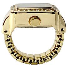 Kessaris Goldtone Expansion Band Ring Watch