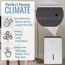 Keystone 50-Pint Dehumidifier w/ Electronic Controls