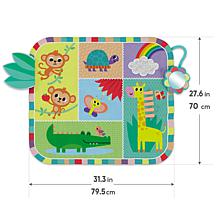 Kids Hits 2 Sided Play Mat My First Animals 2in1 Reversible Floor Pad