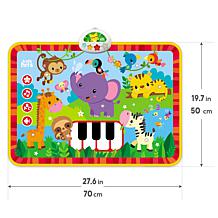 Kids Hits Light and Sound Mat Musical Zoo Activity Floor Pad