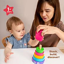 Kids Hits Stack and Play Monkey Wooden Stacking and Sorting Ring Toy