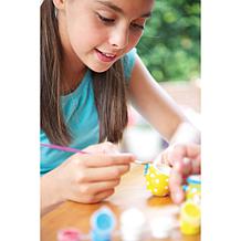 KIDZMAKER Paint Your Own Mini Tea Set - 13-Piece Porcelain Kit