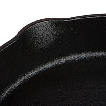 Kitchen HQ 2pc 10" Ceramic Nonstick Cast Iron Skillet w/10" Griddle