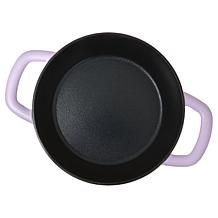 Kitchen HQ 2qt. Cast Iron Ceramic Nonstick Dutch Oven w/Floral Pattern