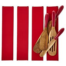 Kitchen HQ 4-pack of 4-piece Acacia Wood Spurtles Sets w/Gift Box