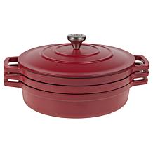 Kitchen HQ 4-piece Cast Iron Ceramic Nonstick Stacking Cookware Set