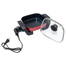 Kitchen HQ 8" Non-Stick Electric Skillet with Lid