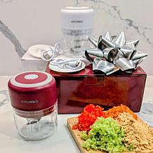 Kitchen HQ Set of 2 Chop & Store Mini Choppers with Gift Boxes