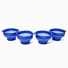 Kitchen HQ Set of (4) 1.25-Cup Microwave Popcorn Makers