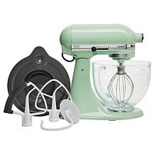 KitchenAid 5-Quart Stand Mixer with Glass Bowl and Flex Edge Beater