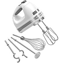 KitchenAid 9-Speed Hand Mixer with Accessories - White