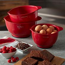 kitchenaid mixing bowls red