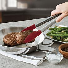 KitchenAid Gourmet Silicone Tipped Stainless Steel Tongs
