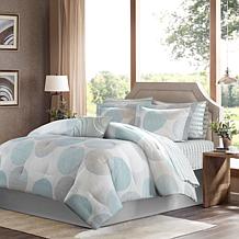 Knowles Queen 9pc Complete Bed and Sheet Set - Aqua