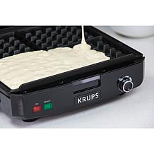KRUPS GQ502D51 4-Slice Belgian Waffle Maker