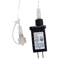 Kurt Adler 10-Light LED Cool White Icicle Light Set