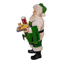 Kurt Adler 10.5" Fabriche™ Musical Irish Chef Santa