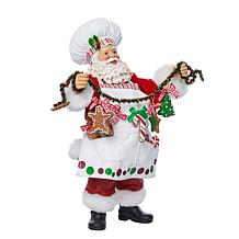 Kurt Adler 12" Fabriché Christmas Chef Santa