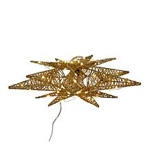 Kurt Adler 15-Inch Twinkling LED Gold Starburst Tree Topper