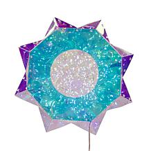 Kurt Adler 20"H Holographic Christmas Tree w/200 Cool White Fairy LEDs